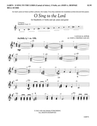 O Sing To The Lord Handbell sheet music cover Thumbnail